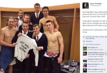 Các cầu thủ Arsenal gửi lời chúc tới Michael Schumacher